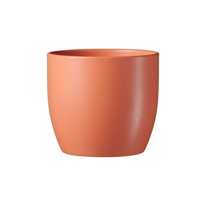 Keramický obal na kvetináč 13 cm Spring, oranžový