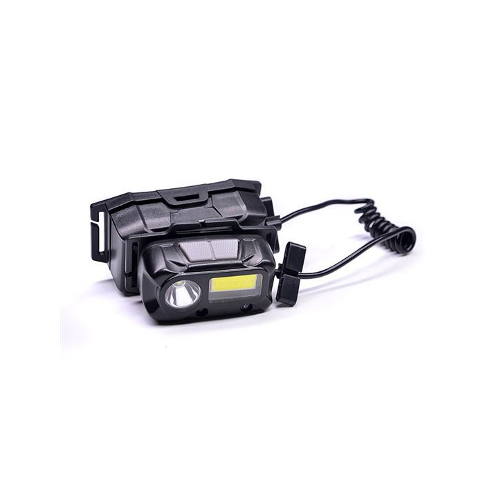 LED čelové svietidlo, 3 W+COB, 150+60 lm