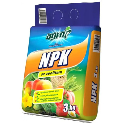 Univerzálne minerálne hnojivo NPK so zeolitom 3 kg