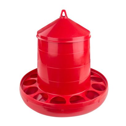MenaVET Kŕmny automat pre hydinu plastový 12 kg, červený