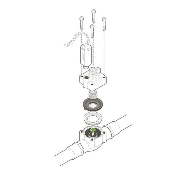 Elektromagnetický ventil 1" vonkajší závit s reguláciou prietoku PGV-101MM-B