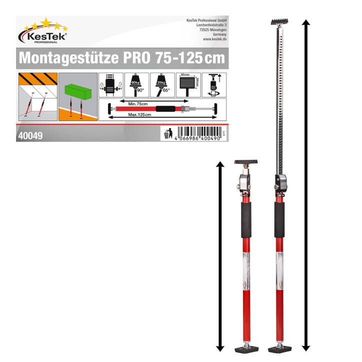 Montážna podpera PRO 75-125 cm