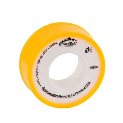 Teflónová tesniaca páska na závity 0,1x12 mm x 12 m