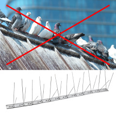 Zábrana proti vtákom štvorradová V2A, 50 cm
