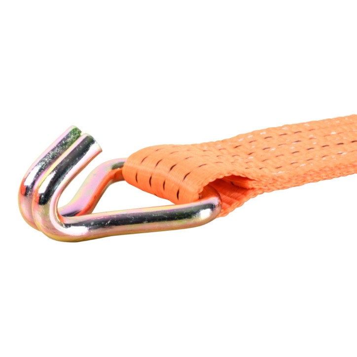 Upínací popruh s račňou a dvojitým hákom dvojdielny 12 m x 50 mm / 4 T
