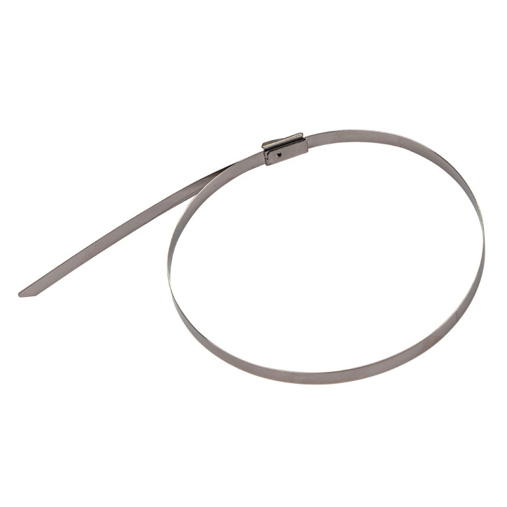 Sťahovacie pásky z nehrdzavejúcej ocele 4,6x300 mm, samoistiace, 50 ks