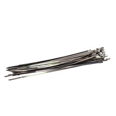 Sťahovacie pásky z nehrdzavejúcej ocele 4,6x250 mm, samoistiace, 50 ks