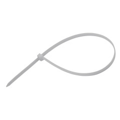 Sťahovacie pásky plastové 4,8x350 mm, biele, 50 ks