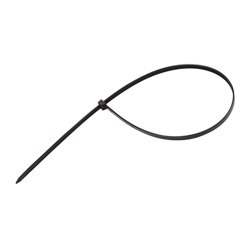 Sťahovacie pásky plastové 7,6x600 mm, čierne, 50 ks