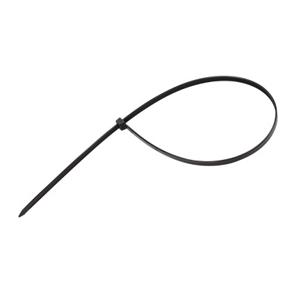 Sťahovacie pásky plastové 7,6x600 mm, čierne, 50 ks