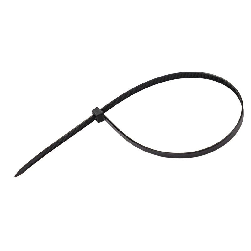 Sťahovacie pásky plastové 7,6x450 mm, čierne, 50 ks