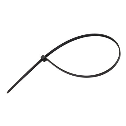 Sťahovacie pásky plastové 4,8x350 mm, čierne, 50 ks