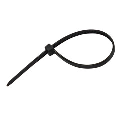 Sťahovacie pásky plastové 3,6x150 mm, čierne, 50 ks
