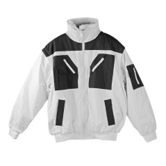 Celoročná pracovná bunda 4v1, biela/sivá, XXXL