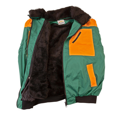 Celoročná pracovná bunda 4v1, zelená/oranžová, XL