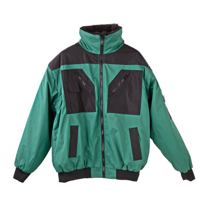 Celoročná pracovná bunda 4v1, zelená/čierna, XXXXL