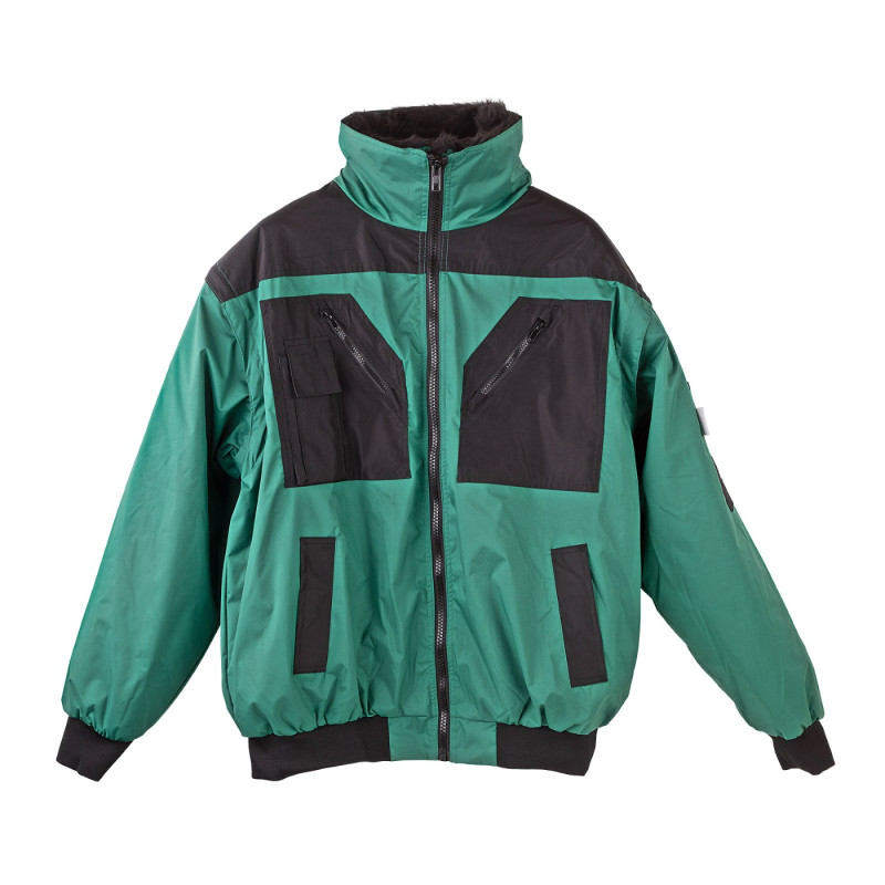 Celoročná pracovná bunda 4v1, zelená/čierna, XXXL