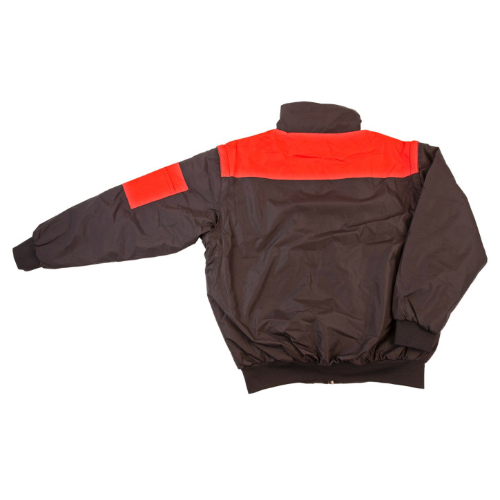 Celoročná pracovná bunda 4v1, čierna/červená, XL