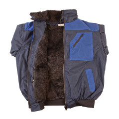 Celoročná pracovná bunda 4v1, námornícka modrá/modrá, XXXXL