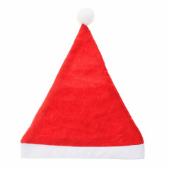 Vianočná čiapka s brmbolcom 27x36 cm Santa červená
