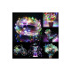 LED reťaz Nano - 2m, 20LED, 2xAA, multicolor