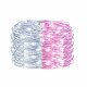 LED reťaz Nano Duo - 10m, 100LED, 3xAA, biela/ružová