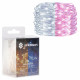 LED reťaz Nano Duo - 10m, 100LED, 3xAA, biela/ružová