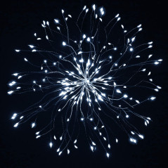 LED Hviezda Supernova - 30cm, 100LED, 8 funkcií, IP44, teplá biela