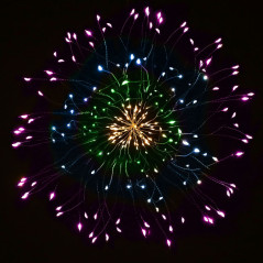 LED Hviezda Supernova - 40cm, 100LED, 8 funkcií, IP44, multicolor