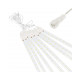 LED cencúle 8ks - 3m, 144LED, IP44, teplá biela