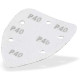DEMA Brúsny papier pre delta brúsku 95x138 mm K40, 10 ks