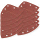 DEMA Brúsny papier pre delta brúsku 102x152 mm K240, 10 ks