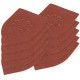 DEMA Brúsny papier pre delta brúsku 105x175 mm K60, 10 ks