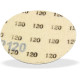 DEMA Brúsny papier pre excentrickú brúsku 75 mm K120, 10 ks