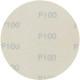 DEMA Brúsny papier pre excentrickú brúsku 115 mm P100, 10 ks