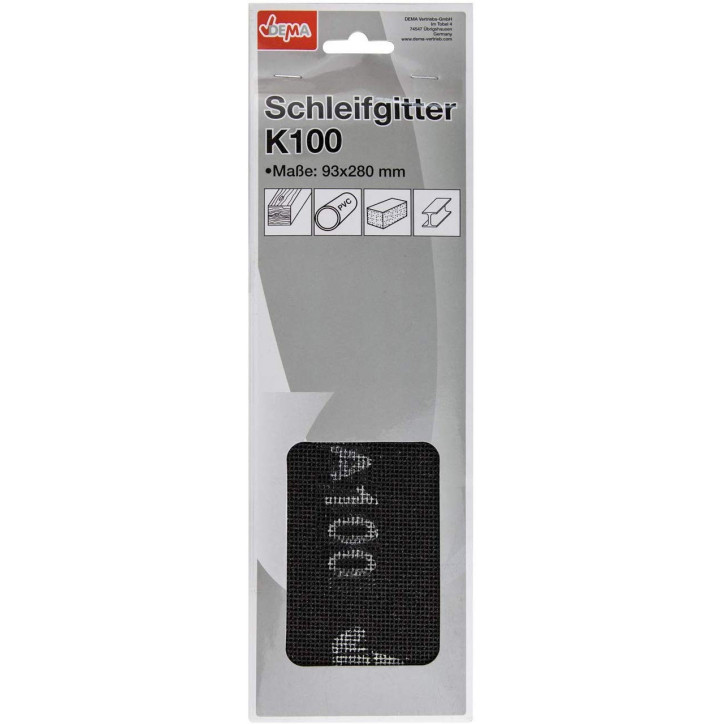 Brúsna mriežka na sadrokartón K100, 93 x 280 mm, 10 ks