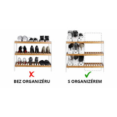Organizér na topánky čierny SPRINGOS HA3010