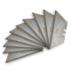 DEMA Trapézová čepeľ do bezpečnostných nožov 60x19 mm, 10 ks