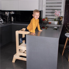 Detská učiaca veža SPRINGOS LEARNING KCH01 prírodná