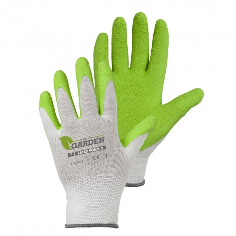 STALCO GARDEN Záhradnícke rukavice biele, veľkosť 7