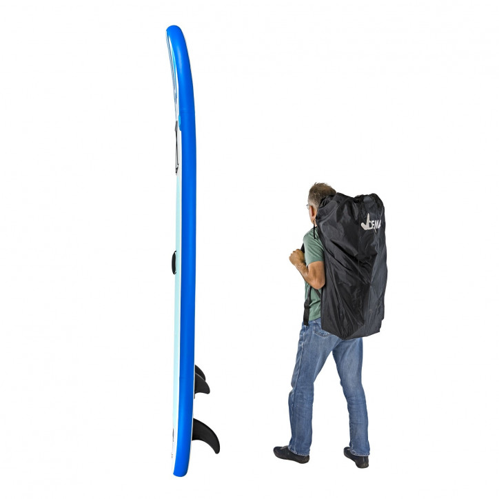 Stand-Up Paddleboard nafukovací s príslušenstvom do 90 kg, 305x71 cm, modrý
