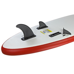 DEMA Stand-Up Paddleboard nafukovací s príslušenstvom do 90 kg, 305x71 cm, červený