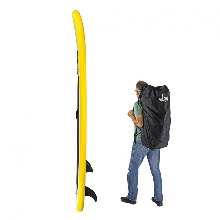 Stand-Up Paddleboard nafukovací s príslušenstvom do 110 kg, 305x81 cm, žltý