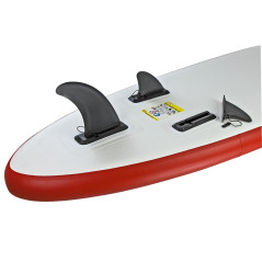 DEMA Stand-Up Paddleboard nafukovací s príslušenstvom do 110 kg, 305x81 cm, červený