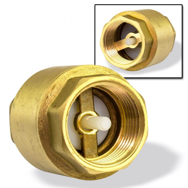 Mosadzný spätný ventil 3/4" IG DN20 Mosadzný spätný ventil 3/4" IG DN20