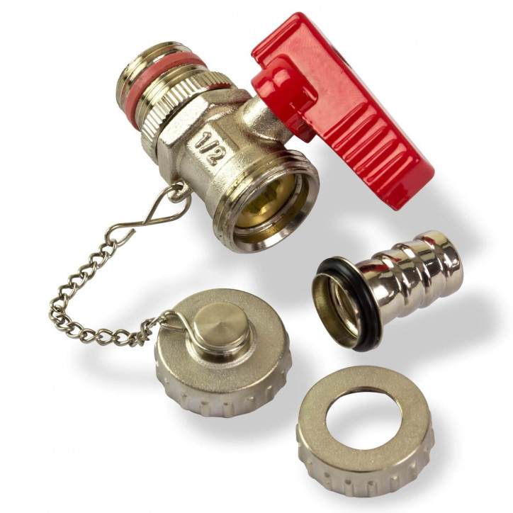 KFE mosadzný guľový kohútik 1/2" KFE mosadzný guľový kohútik 1/2"