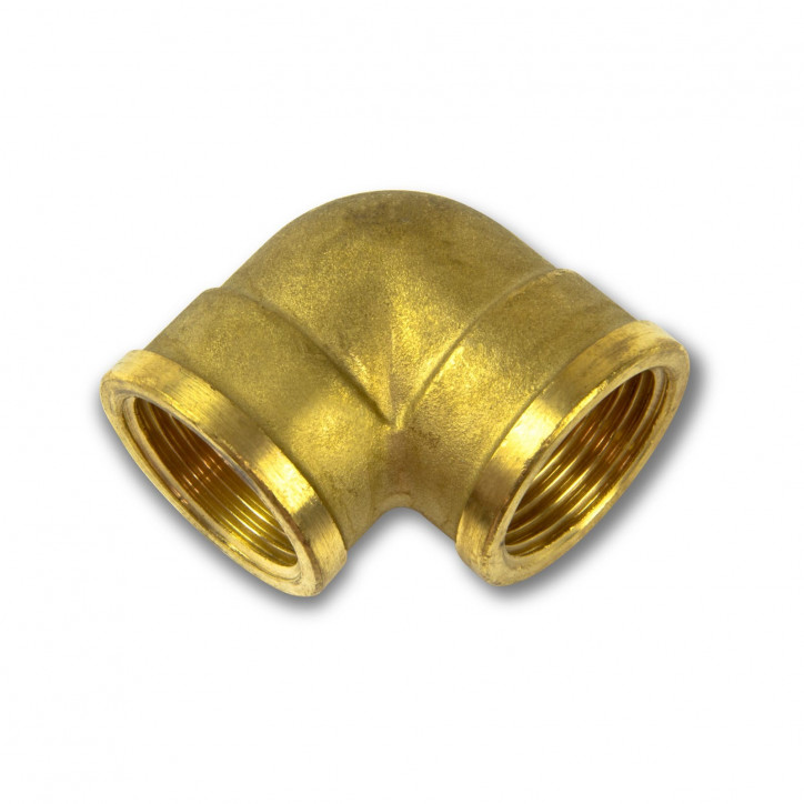 Mosadzná závitová uhlová spojka 1 1/2" IG DN40 Mosadzná závitová uhlová spojka 1 1/2" IG DN40
