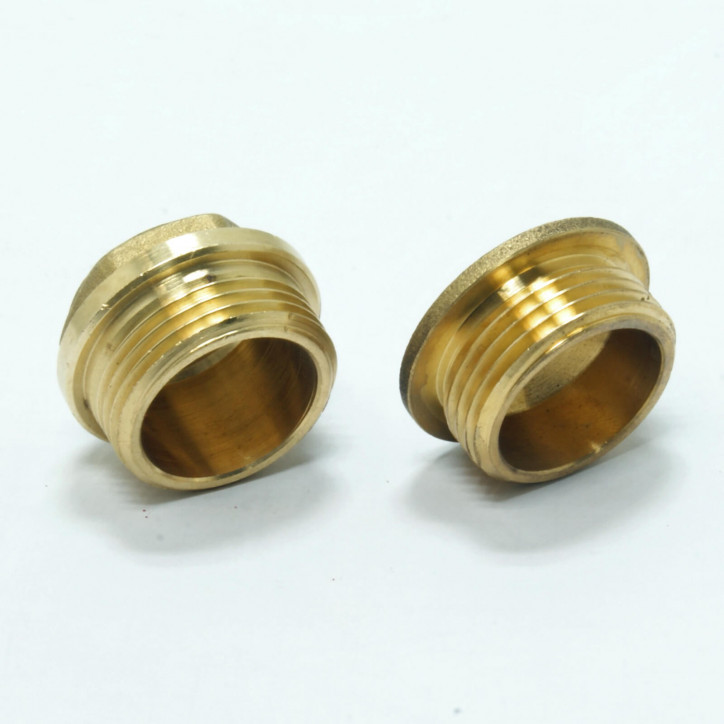 Mosadzný závitový koncový uzáver 3/4" DN20 Mosadzný závitový koncový uzáver 3/4" DN20