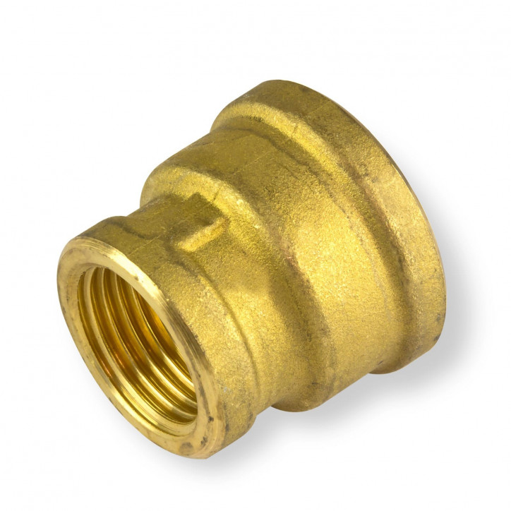 Mosadzný závitový redukovaný nátrubok 1/2" IG x 3/4" IG Mosadzný závitový redukovaný nátrubok 1/2" IG x 3/4" IG
