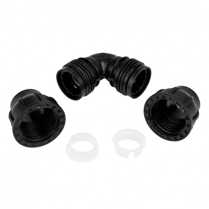 PE skrutková spojka uhlová 25 mm 3/4" PE skrutková spojka uhlová 25 mm 3/4"